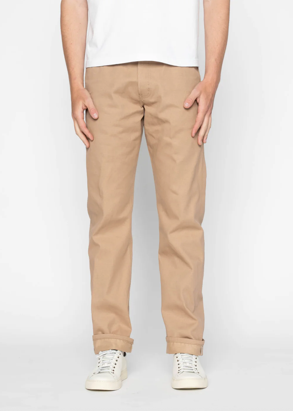 True Guy Selvedge Slacks - Beige - Naked and Famous Denim Canada - Danali - 101137121-BEI