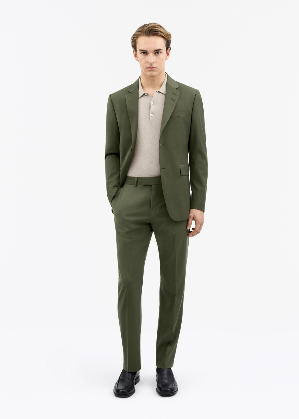 Tenuta Trousers - Mud - Tiger of Sweden Canada - Danali - 115140420