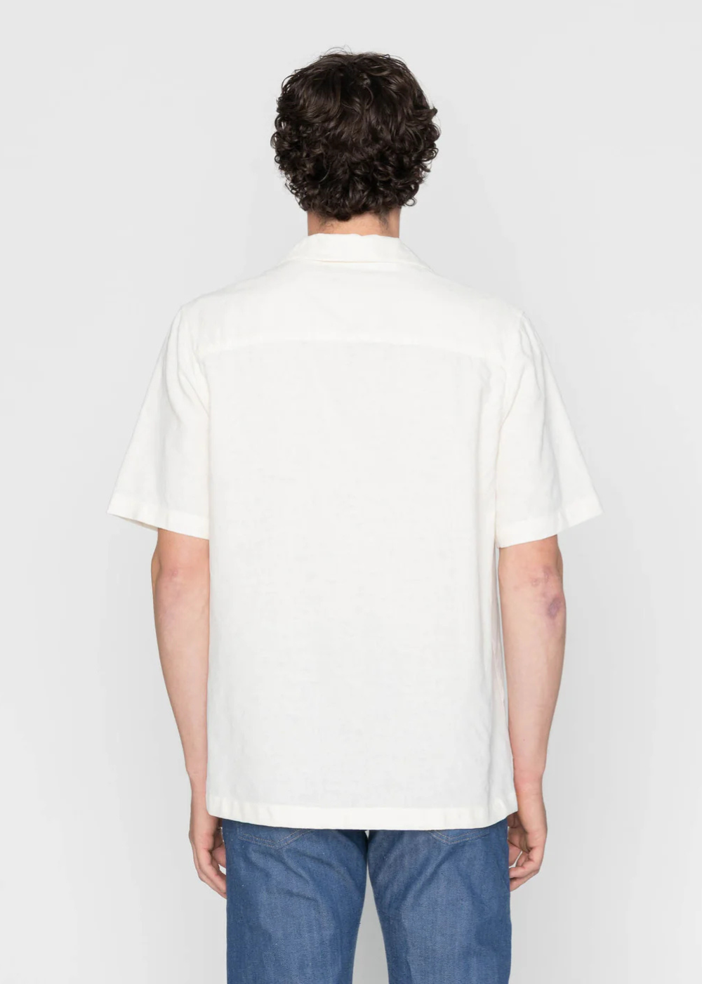 Aloha Shirt Jungle Jacquard - White -Naked and Famous Denim Canada - Danali - 120138431