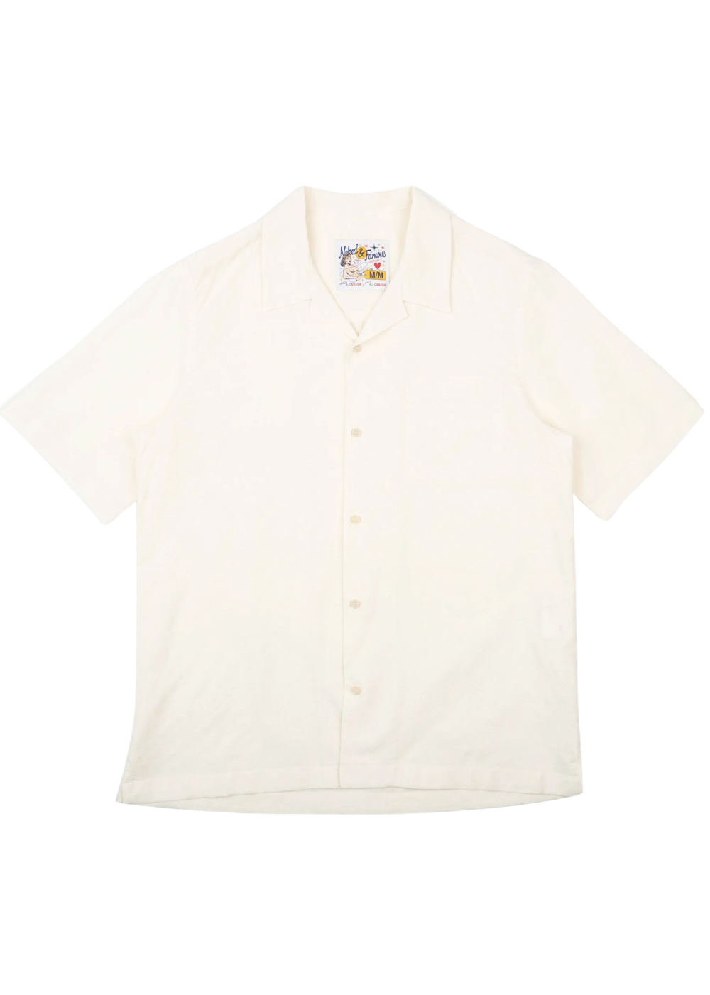 Aloha Shirt Jungle Jacquard - White -Naked and Famous Denim Canada - Danali - 120138431
