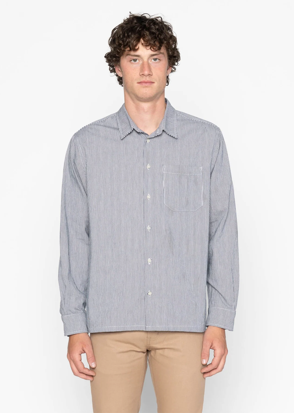 True Shirt Organic Hickory - Indigo - Naked and Famous Denim Canada - Danali - 120138785-IND