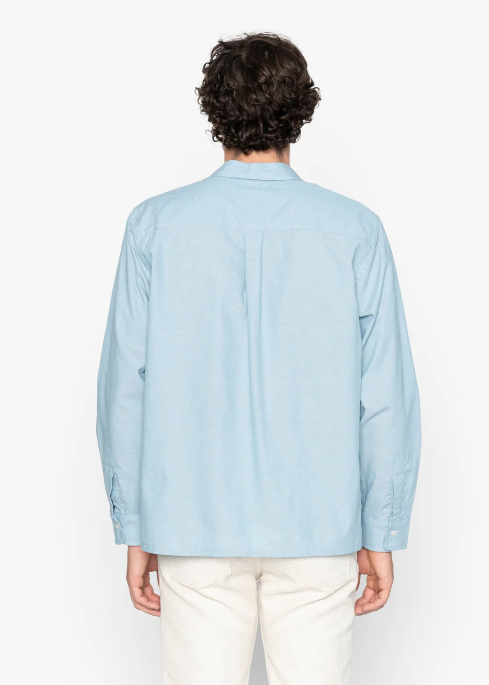 True Shirt Selvedge Chambray - Pale Blue - Naked and Famous Denim Canada - Danali - 120139285-BLUALE