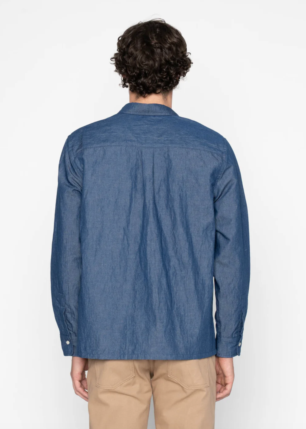 True Shirt Linen Blend Denim - Indigo - Naked and Famous Denim Canada - Danali - 120140785