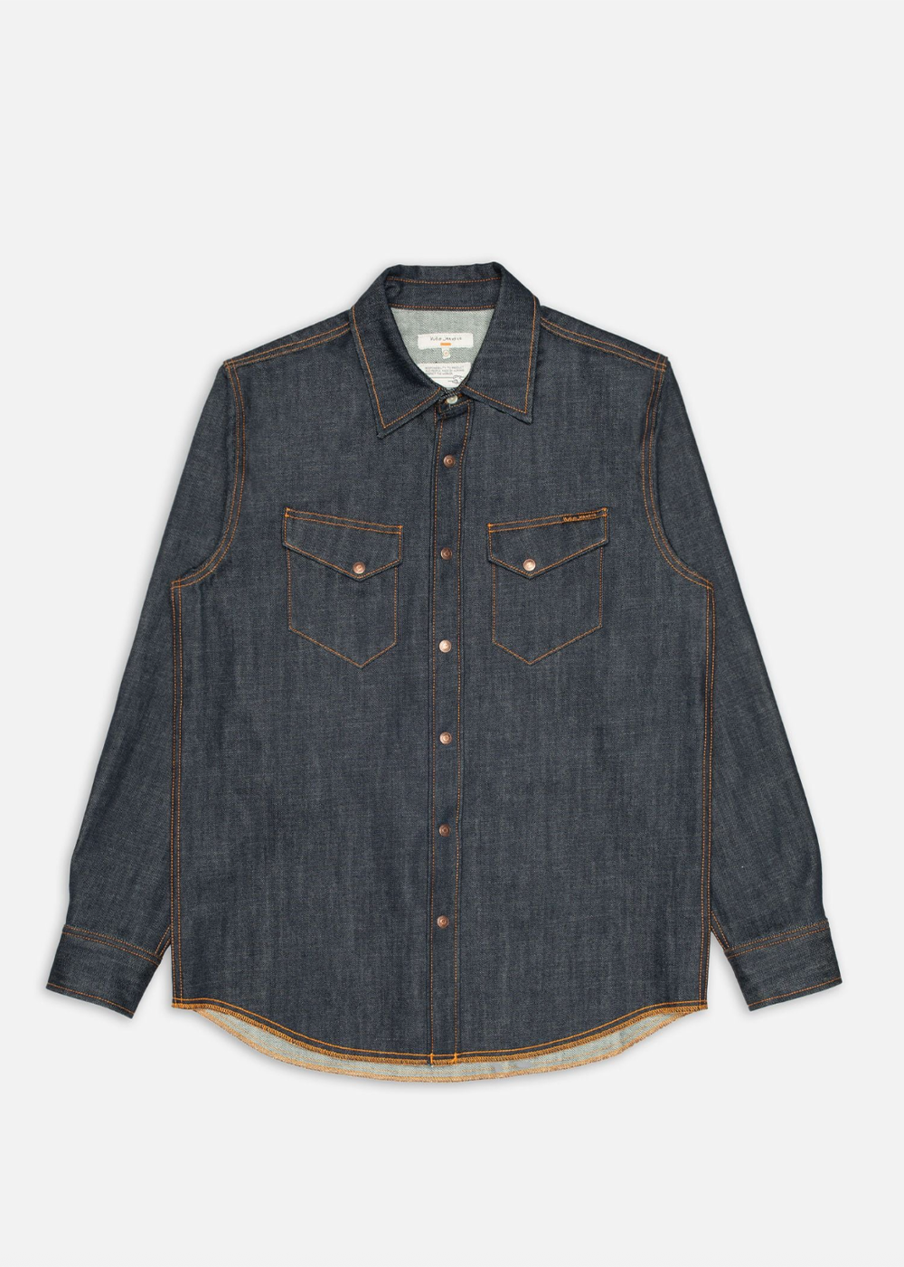 Gunnar Denim Shirt Dry Streaky - Blue - Nudie Jeans Canada - Danali - 140921