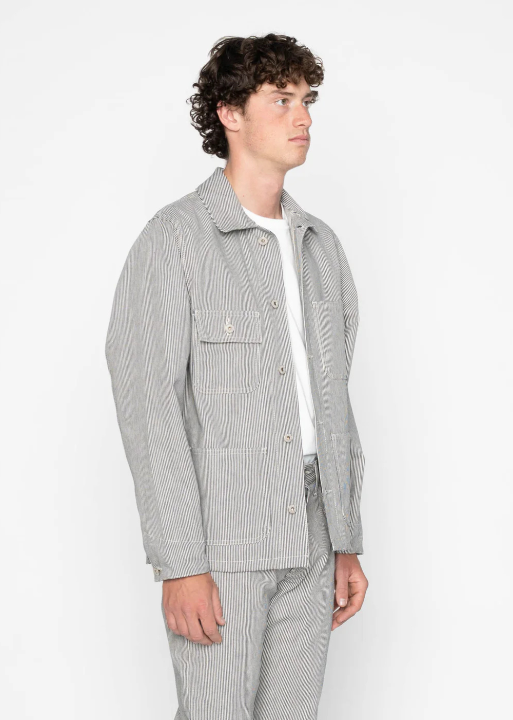 Chore Coat Hickory Selvedge - Indigo - Naked and Famous Denim Canada - Danali - 165137565-IND