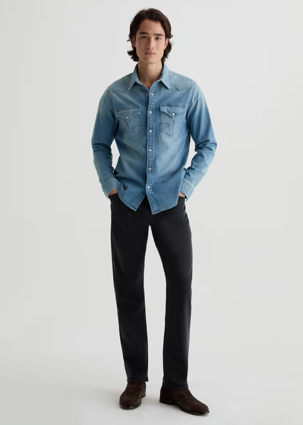 Everett Linen Pant - Sulfur Antique Black - AG Jeans Canada - Danali - 1794PTLSLANBK