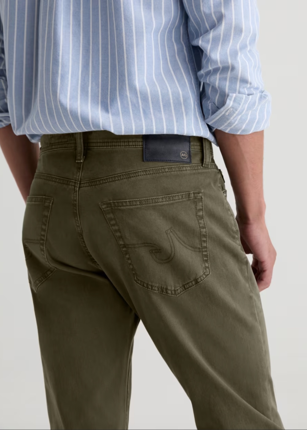 Everett Slim Straight Sateen Pant - Sulfur Fern Springs - AG Jeans Canada - Danali - 1794SUDSLFRSP