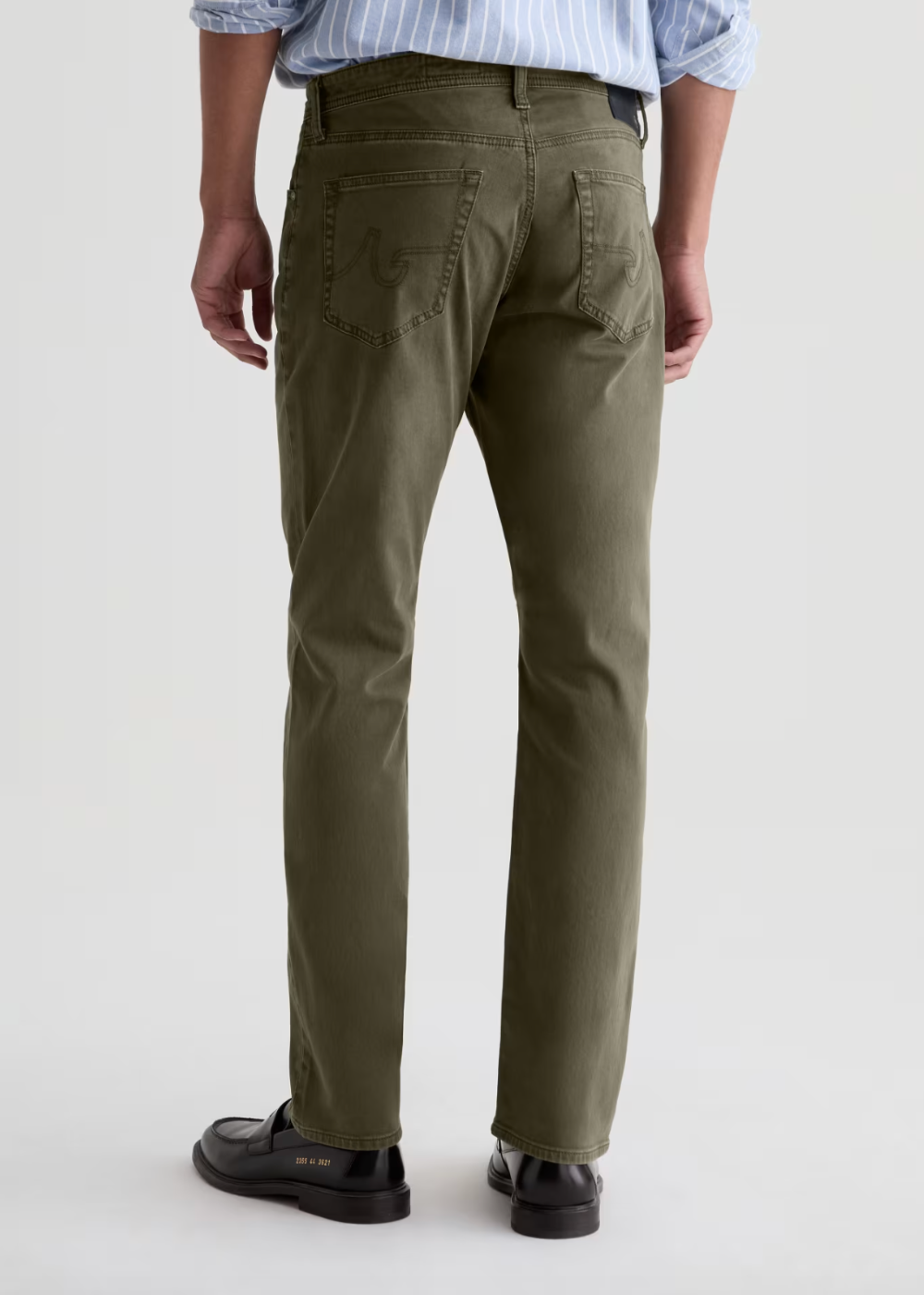 Everett Slim Straight Sateen Pant - Sulfur Fern Springs - AG Jeans Canada - Danali - 1794SUDSLFRSP