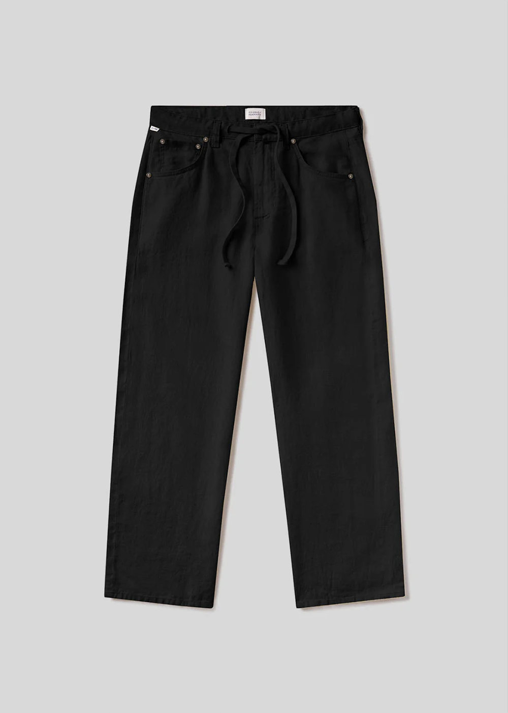 Brynn Drawstring Linen Trouser - Black - Citizens of Humanity Canada - Danali - 2144-1761_BLK