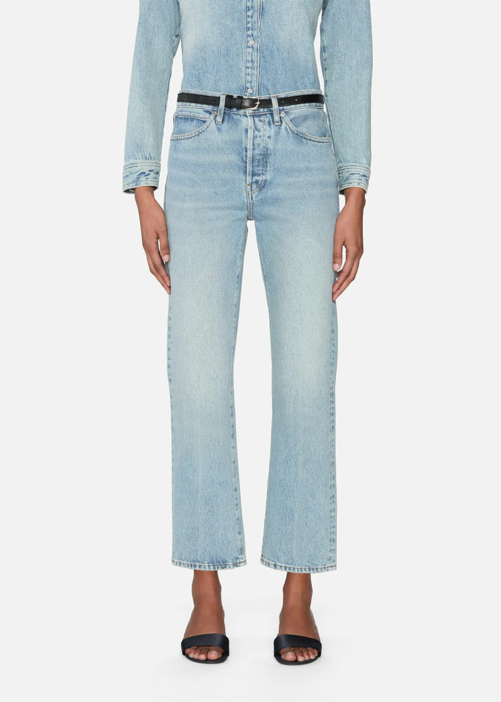 The Vertical Crop Jean