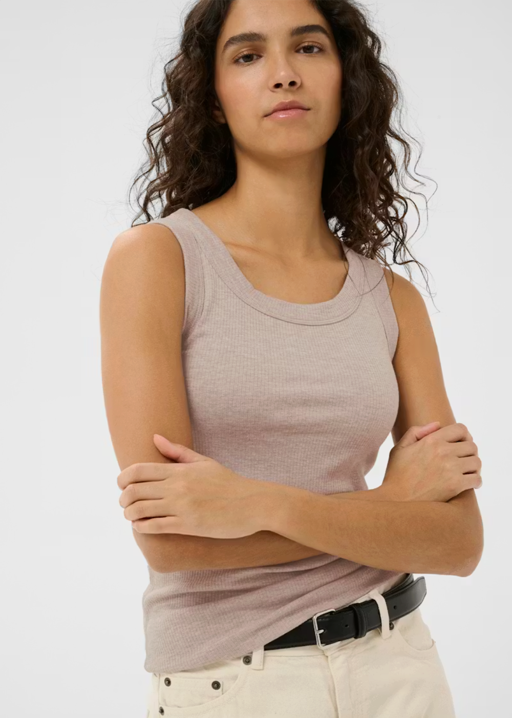 Dagna Melange Tank - Chateau Gray - InWear Canada - Danali - 30106863