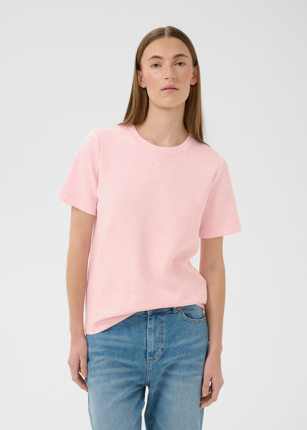 Vincent Melange Karmen T-Shirt - Candy Pink Melange - InWear Canada - Danali - 30107053