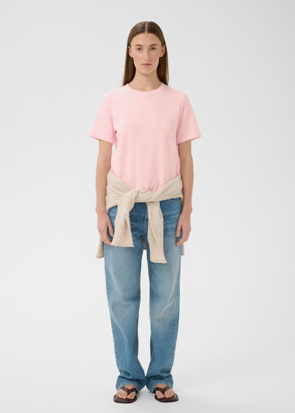 Vincent Melange Karmen T-Shirt - Candy Pink Melange - InWear Canada - Danali - 30107053