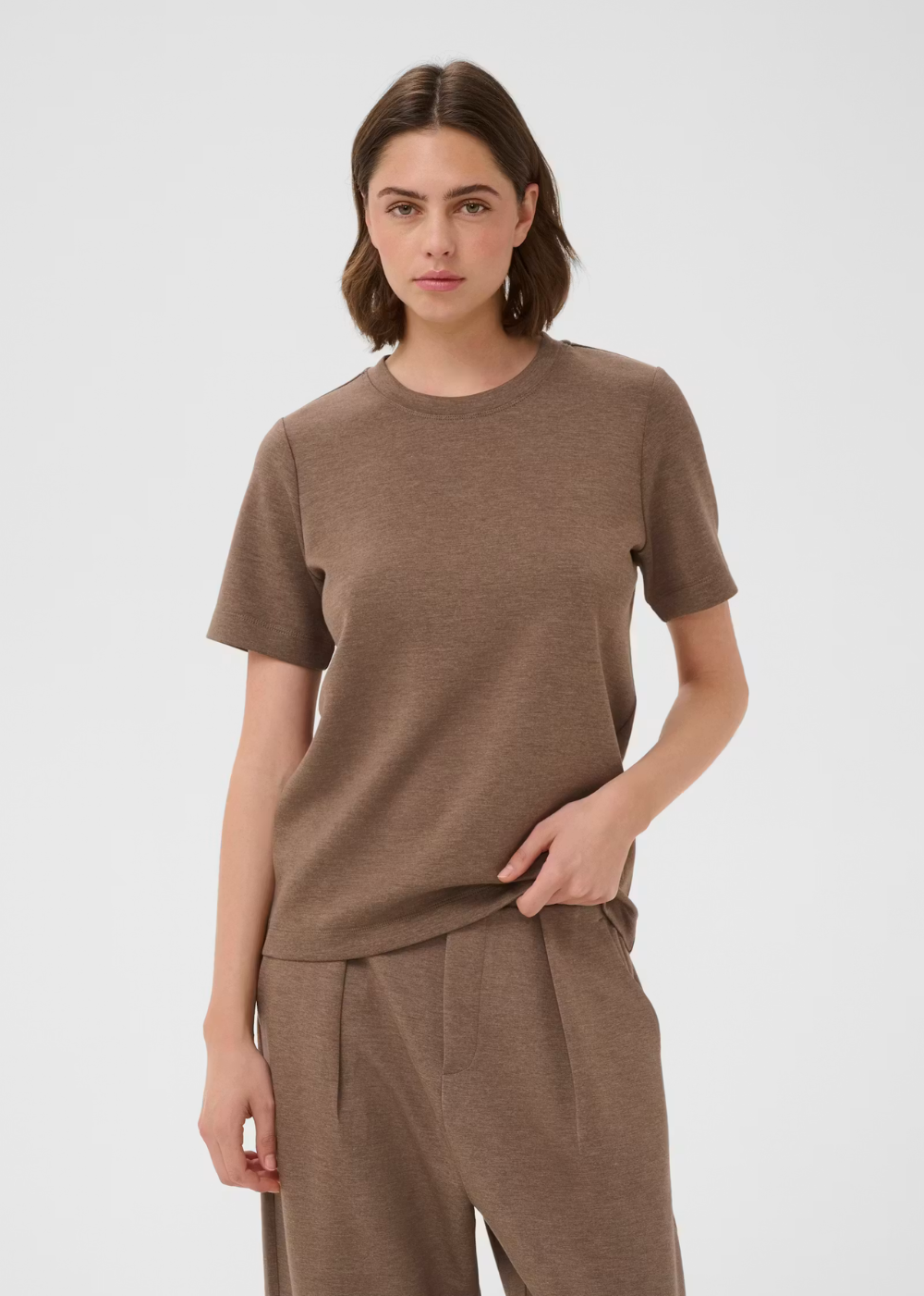 Vincent Melange Karment T-Shirt - Coffee Quartz - InWear Canada - Danali - 30107053