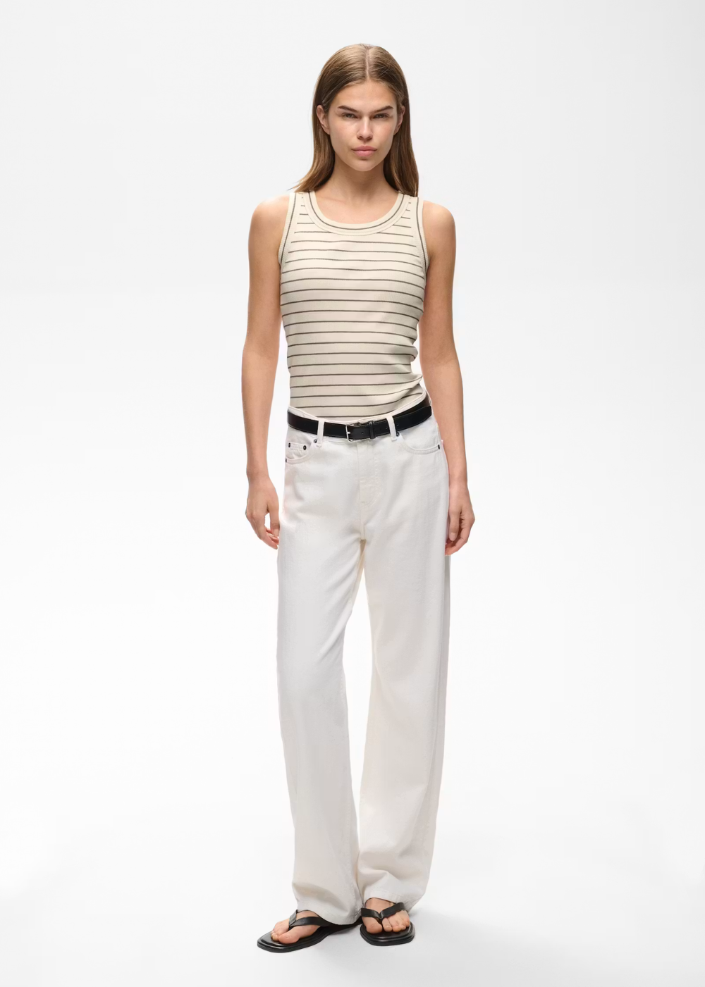 Dagna Striped Tank - Vanilla/Coffee Quartz - InWear Canada - Danali - 30107268