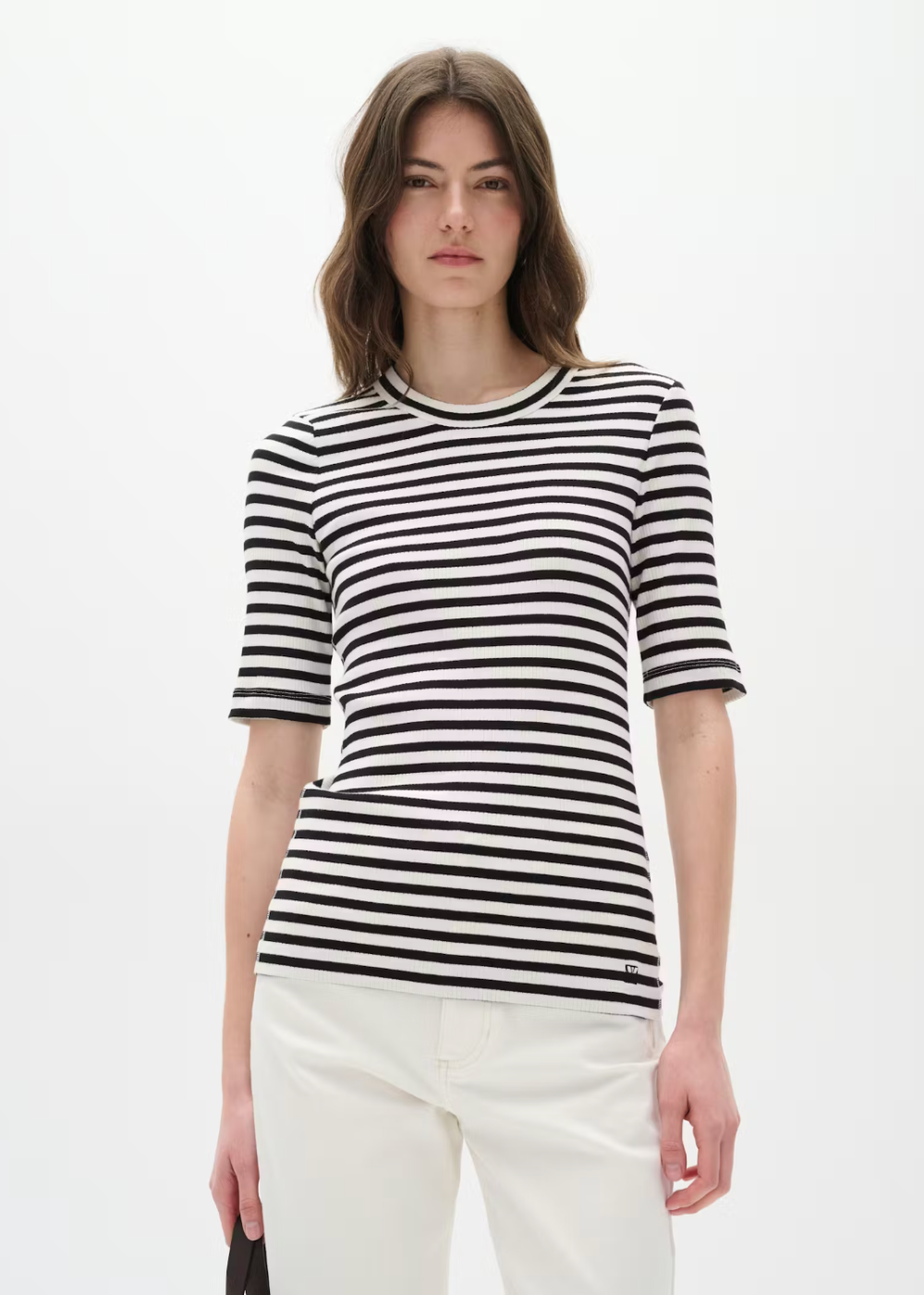 Dagna Striped T-Shirt - Black /Whisper White - InWear Canada - Danali - 30107269