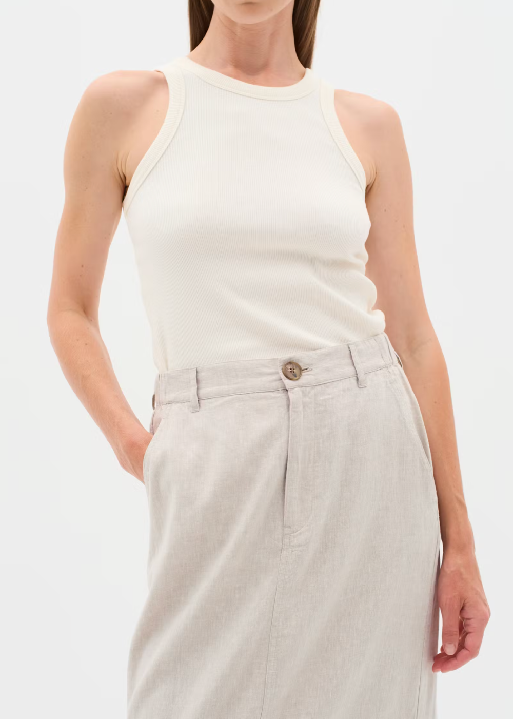 Lolah Base Tank Top - White - InWear Canada - Danali - 30109343