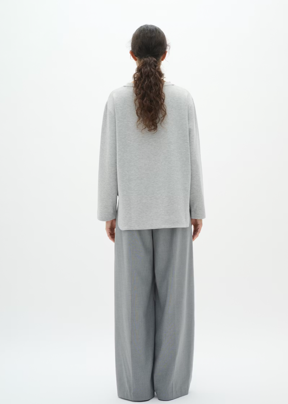 Gincent Melange Crewneck - Granite Melange - InWear Canada - Danali - 30109922