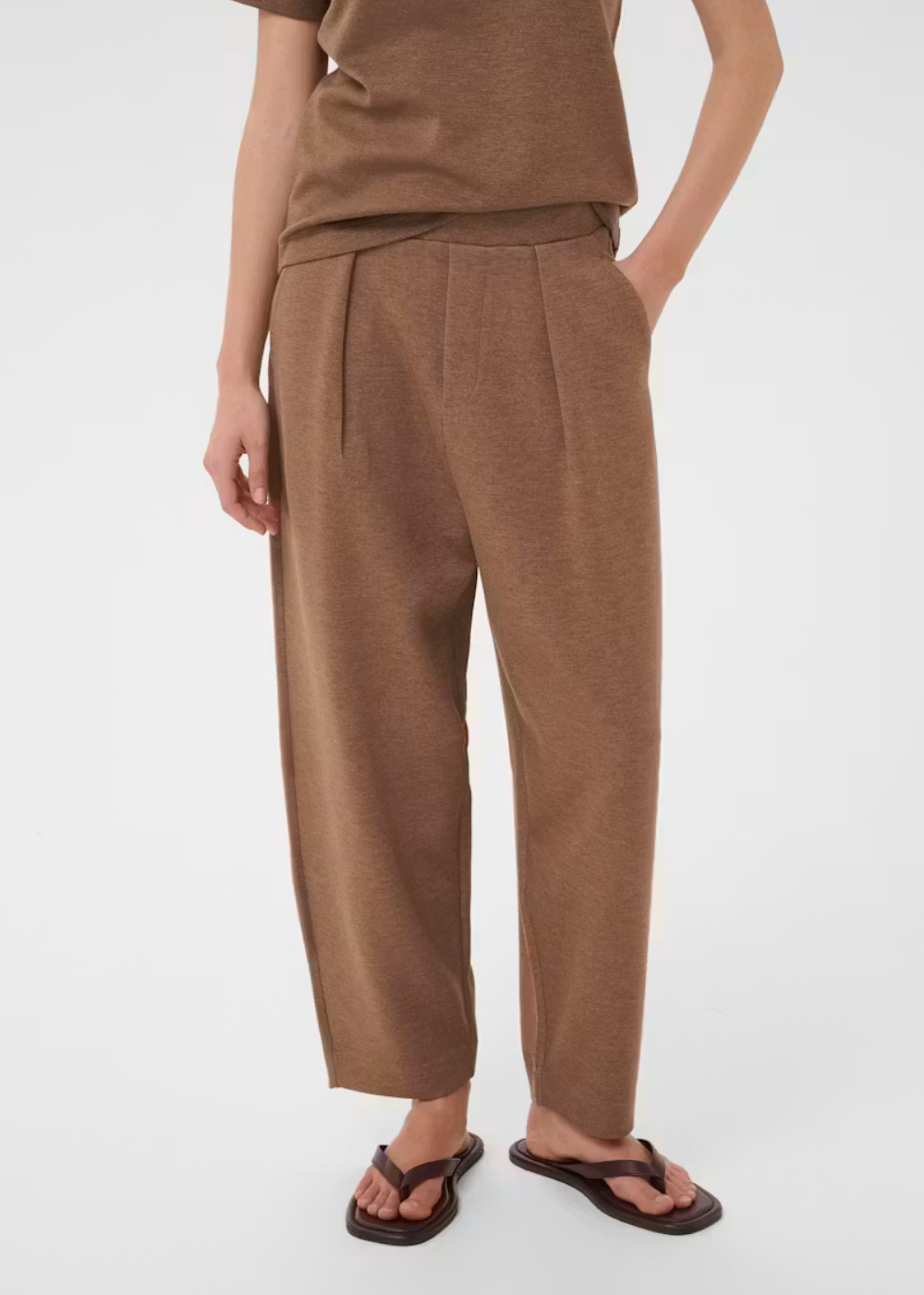 Pannie Melange Pant - Coffee Quartz - InWear Canada - Danali - 30110151