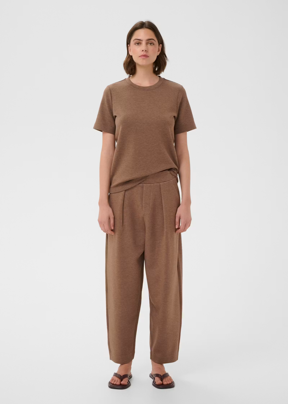 Pannie Melange Pant - Coffee Quartz - InWear Canada - Danali - 30110151