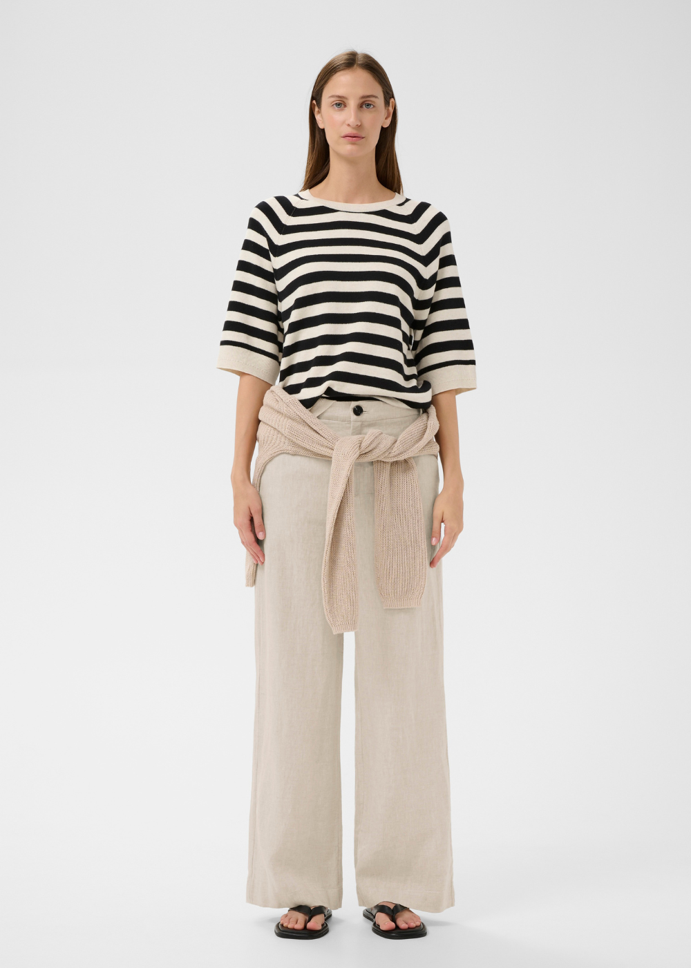 Solina Pants - Ecru Melange - InWear Canada - Danali - 30110486