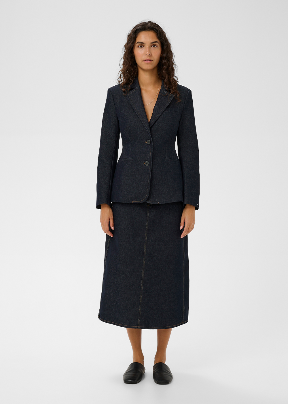 Deirdra Denim Blazer - Dark Blue Denim - InWear Canada - Danali - 30112314