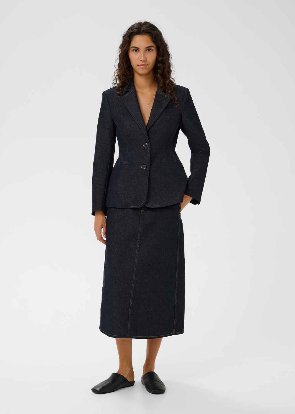 Deirdra Denim Blazer - Dark Blue Denim - InWear Canada - Danali - 30112314