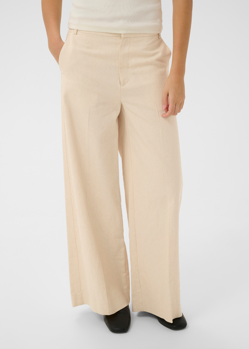 Veeta Pant - Ecru - InWear Canada - Danali - 30112332