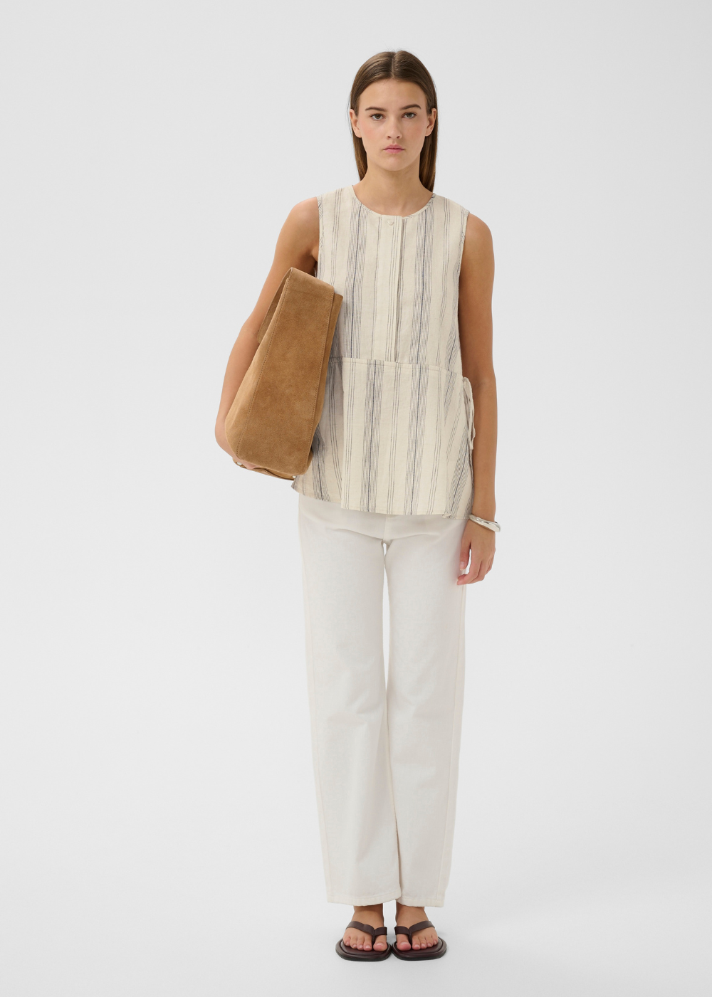 Rowan Drawstring Top - Mattress Stripe - InWear Canada - Danali - 30112486