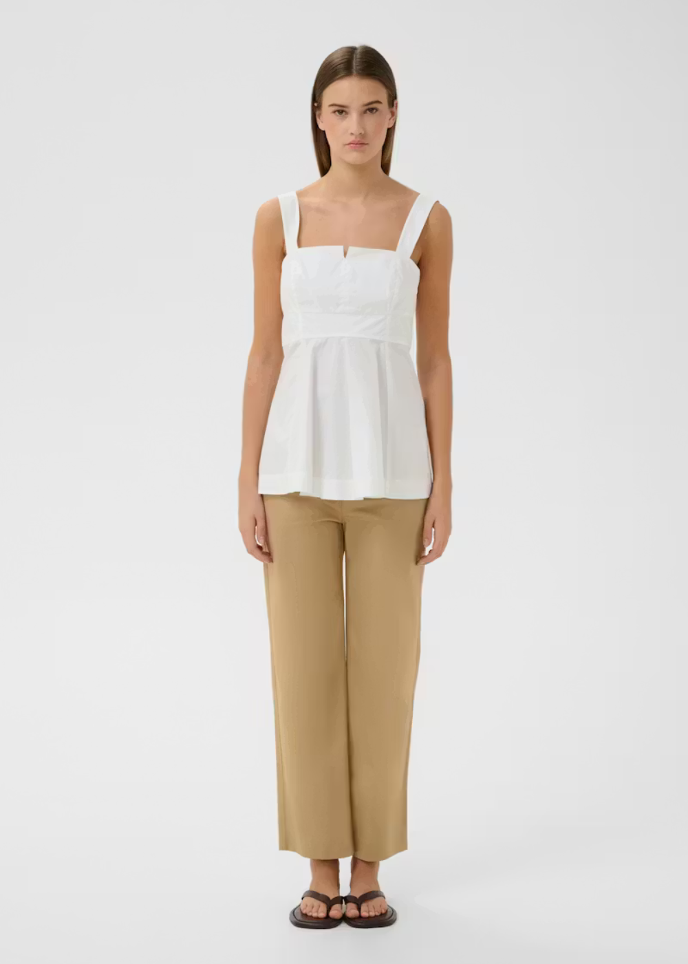 Elvia Cropped Pants - Latte - InWear Canada - Danali - 30112526