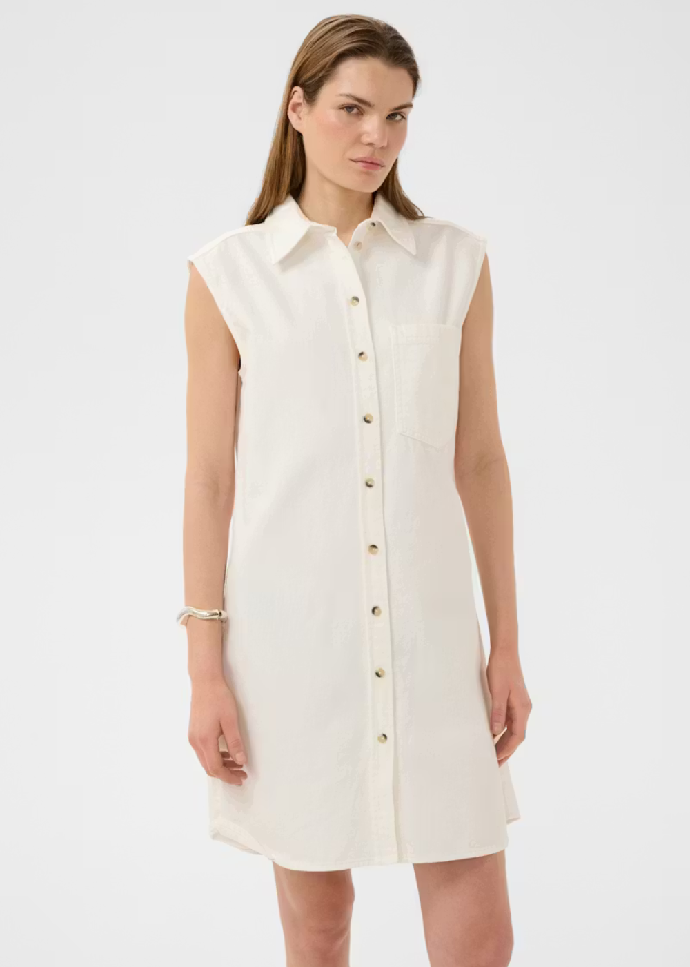Elly Denim Dress - Pure White - InWear Canada - Danali - 30112550