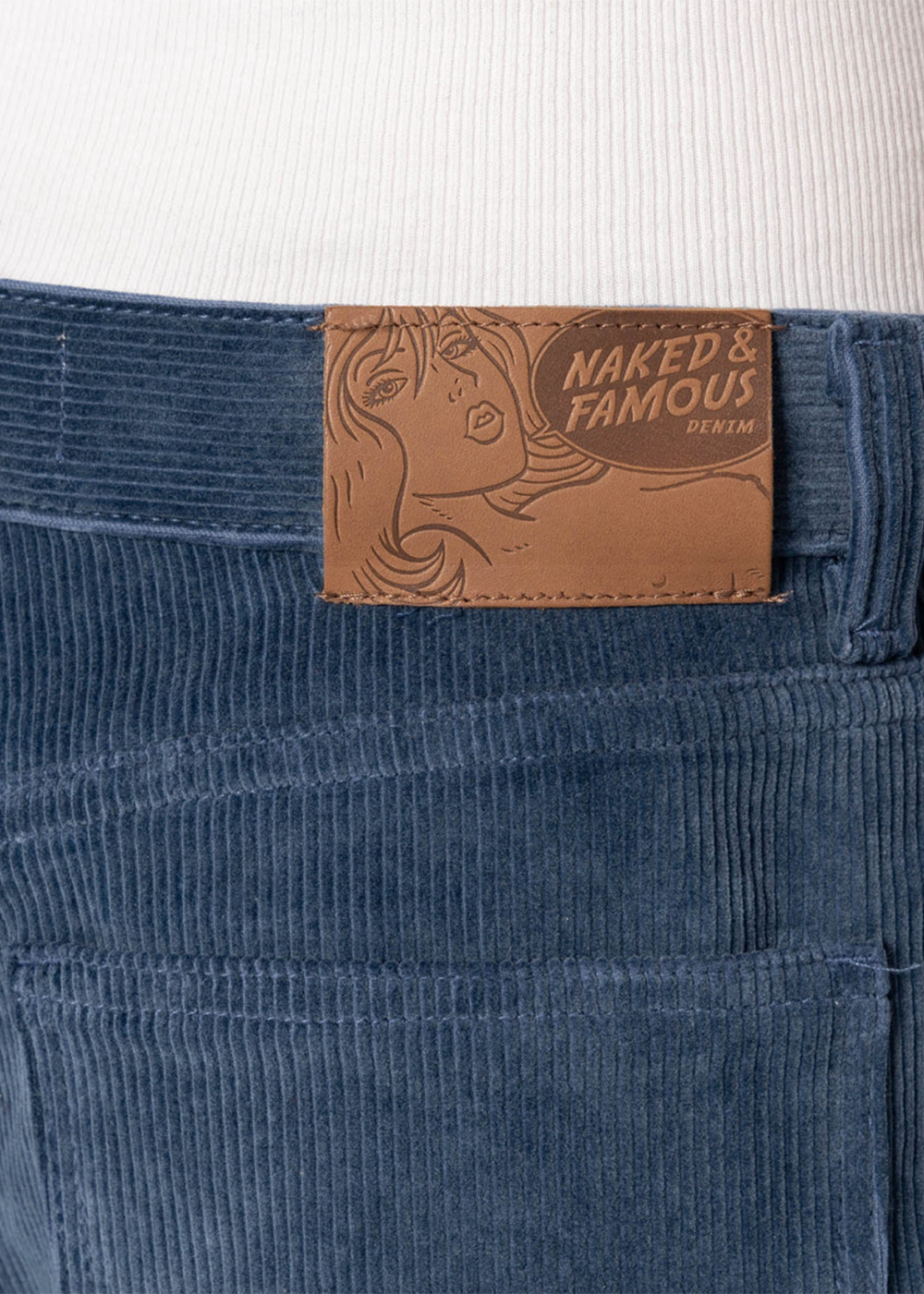 Wild Wide West Organic Faded Cord - Indigo - Naked and Famous Denim Canada - Danali - 301131788