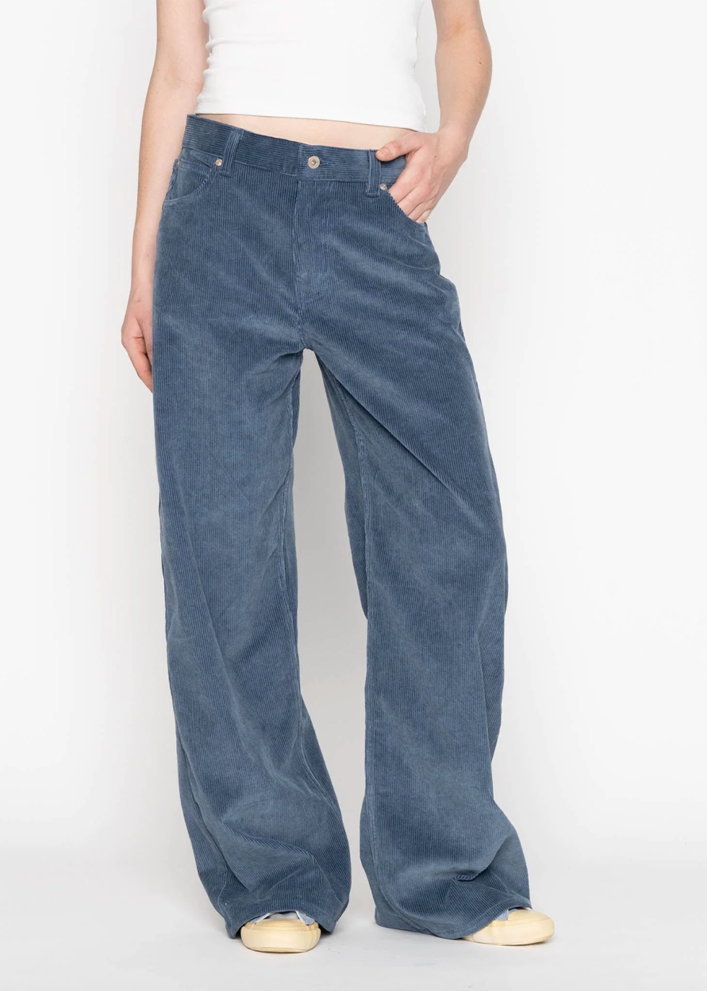 Wild Wide West Organic Faded Cord - Indigo - Naked and Famous Denim Canada - Danali - 301131788