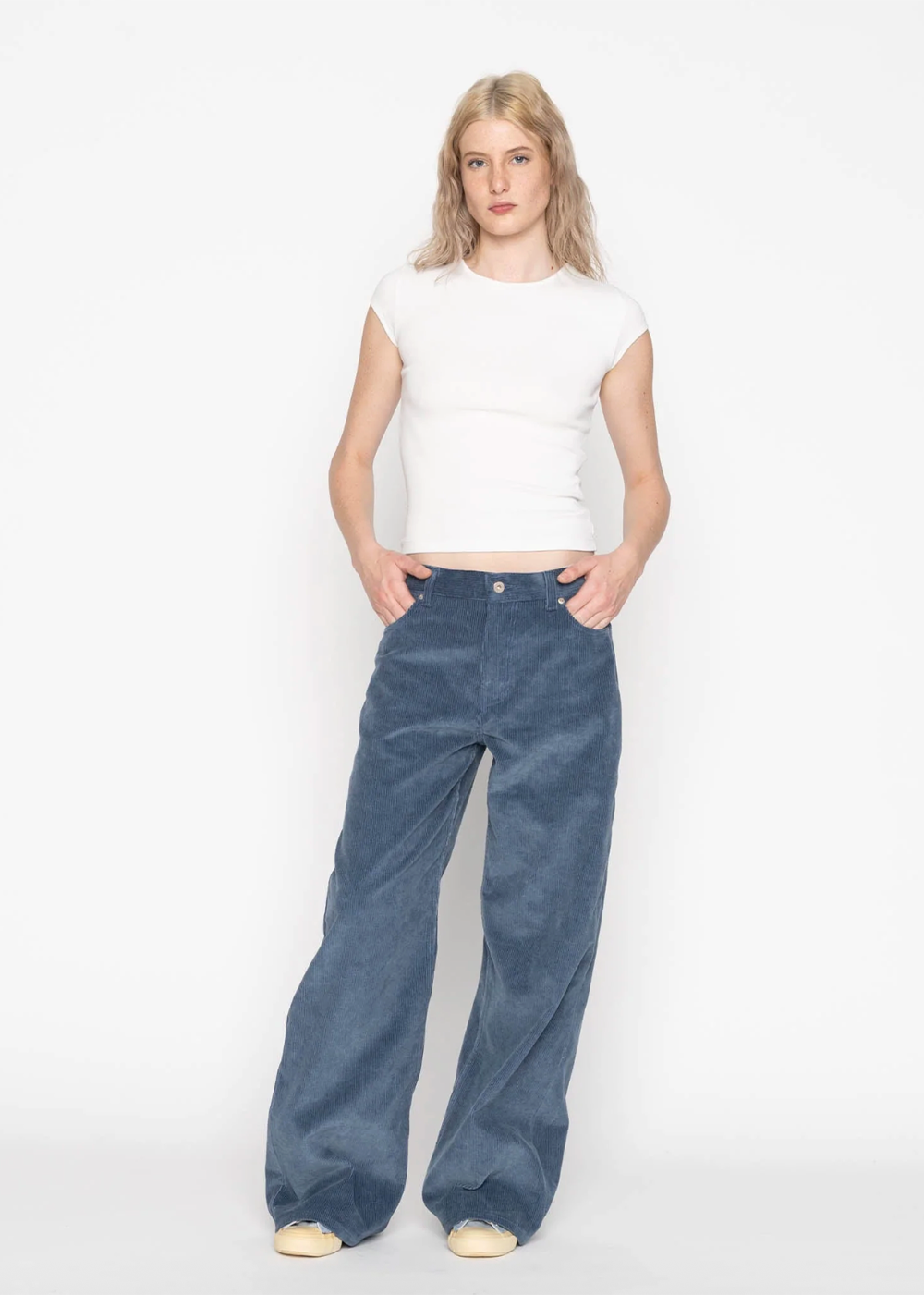 Wild Wide West Organic Faded Cord - Indigo - Naked and Famous Denim Canada - Danali - 301131788