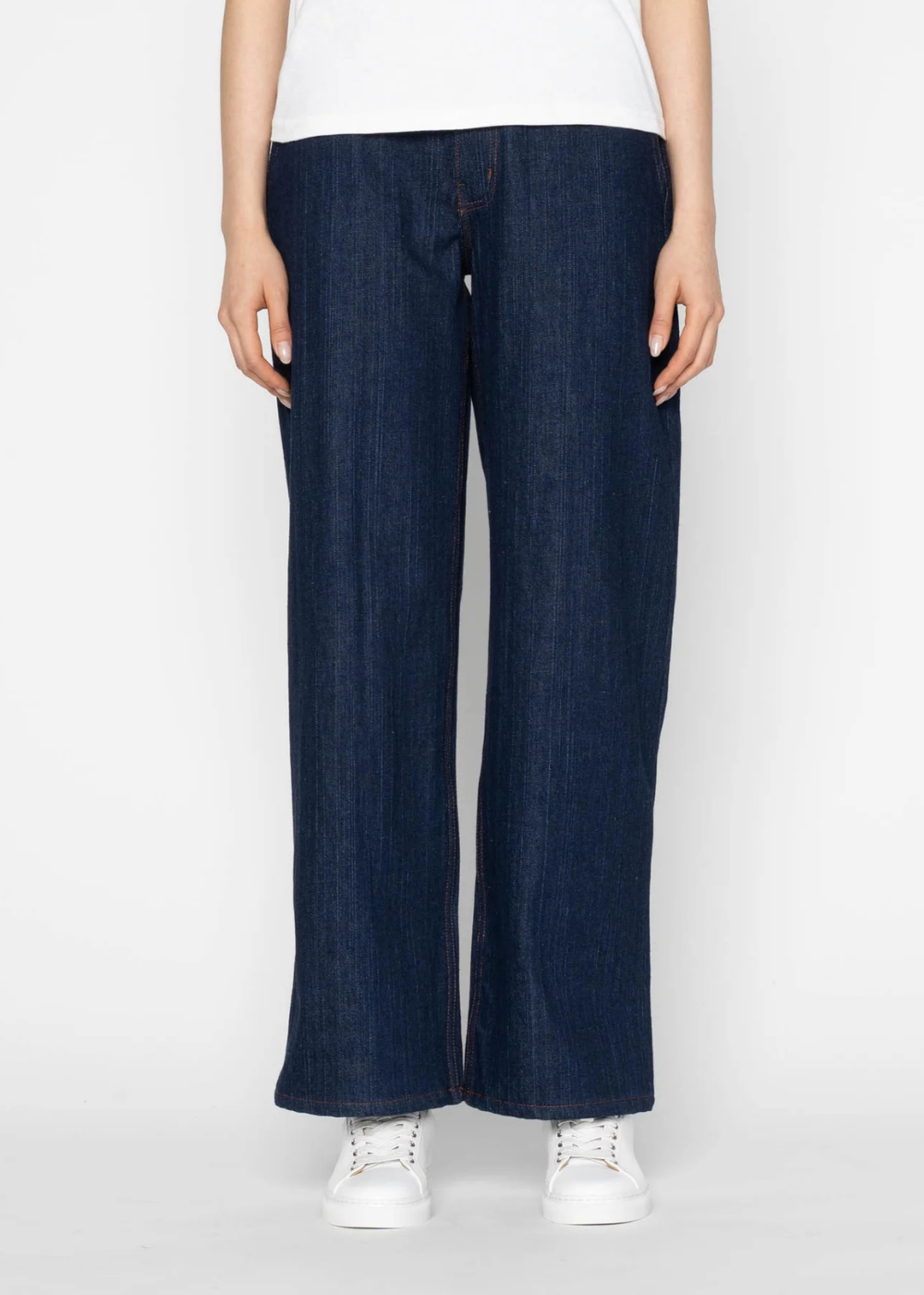 Maudie Jean Vertical Slub Denim - Indigo - Naked and Famous Denim Canada - Danali - 301137446-IND