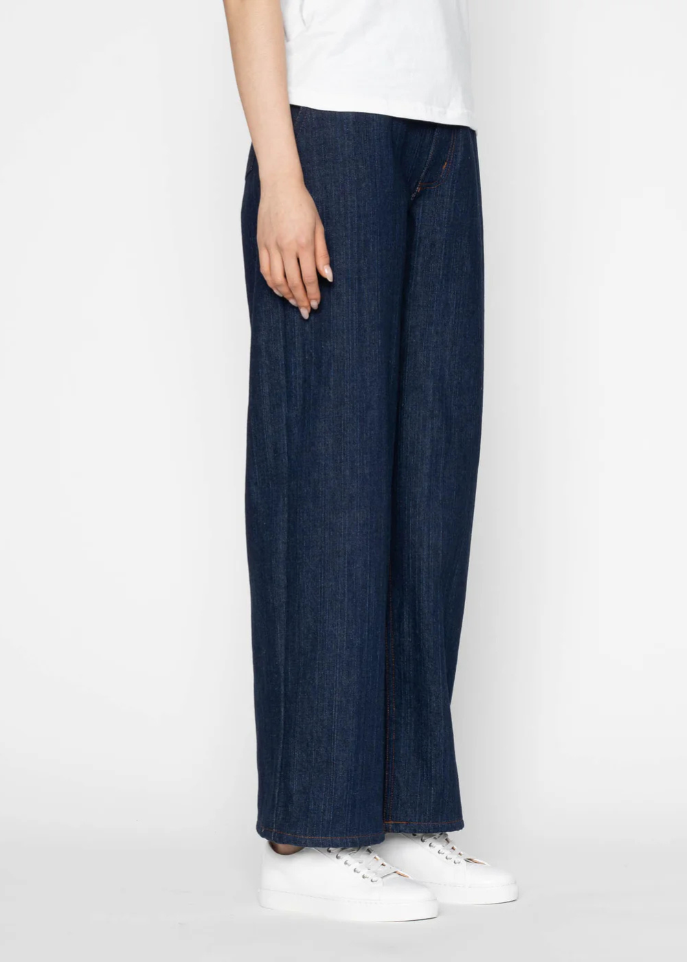 Maudie Jean Vertical Slub Denim - Indigo - Naked and Famous Denim Canada - Danali - 301137446-IND