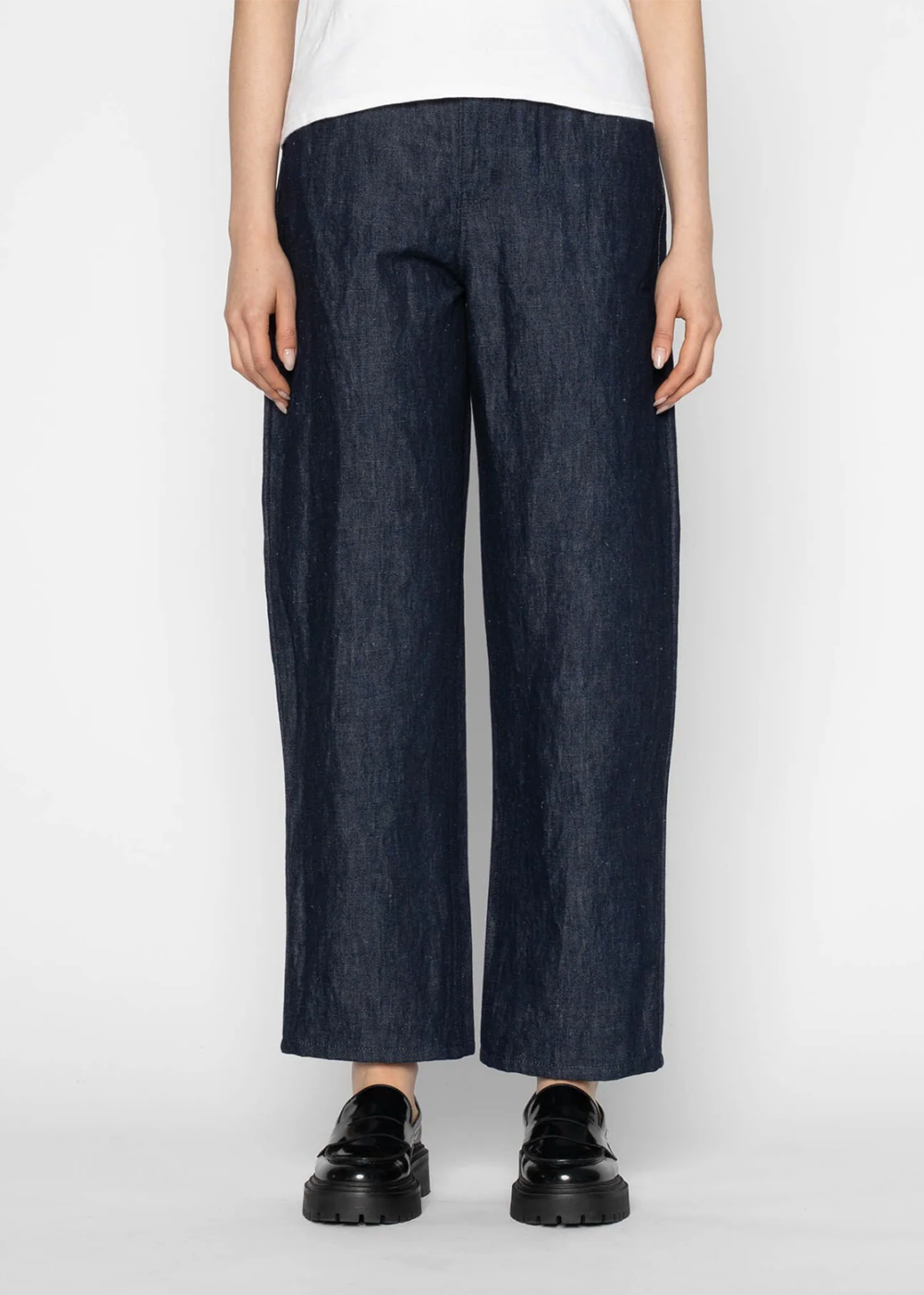 Bestie Jean - Linen + Cotton Blend - Indigo - Naked and Famous Denim Canada - Danali - 301137629-IND