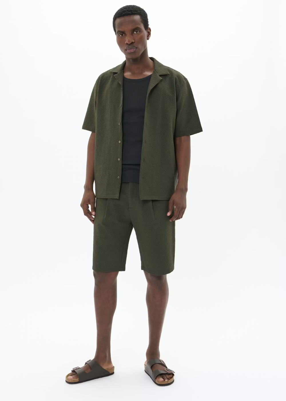 Klampo Short Sleeve Shirt - Light Army - Matinique Canada - Danali - 30208065