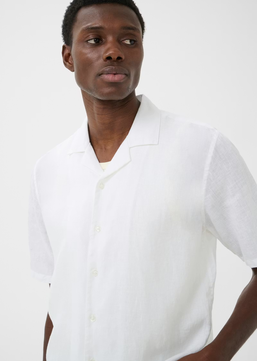 Klampo Short Sleeve Shirt - White - Matinique Canada - Danali - 30208075