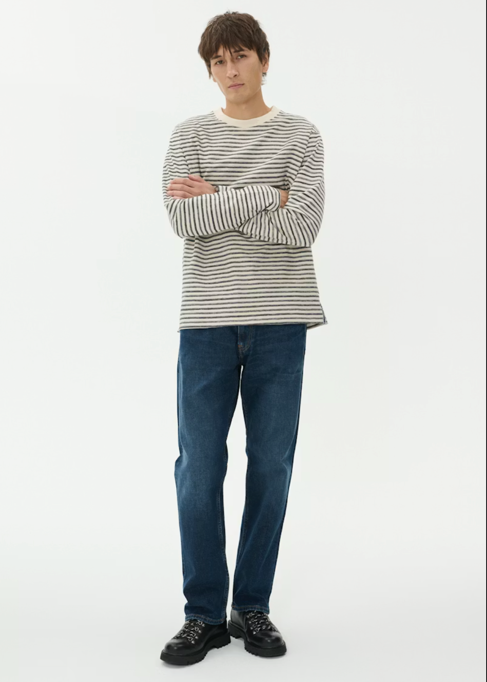 Kai Heritage Stripe T-Shirt - Sea Spray - Matinique Canada - Danali - 30208592