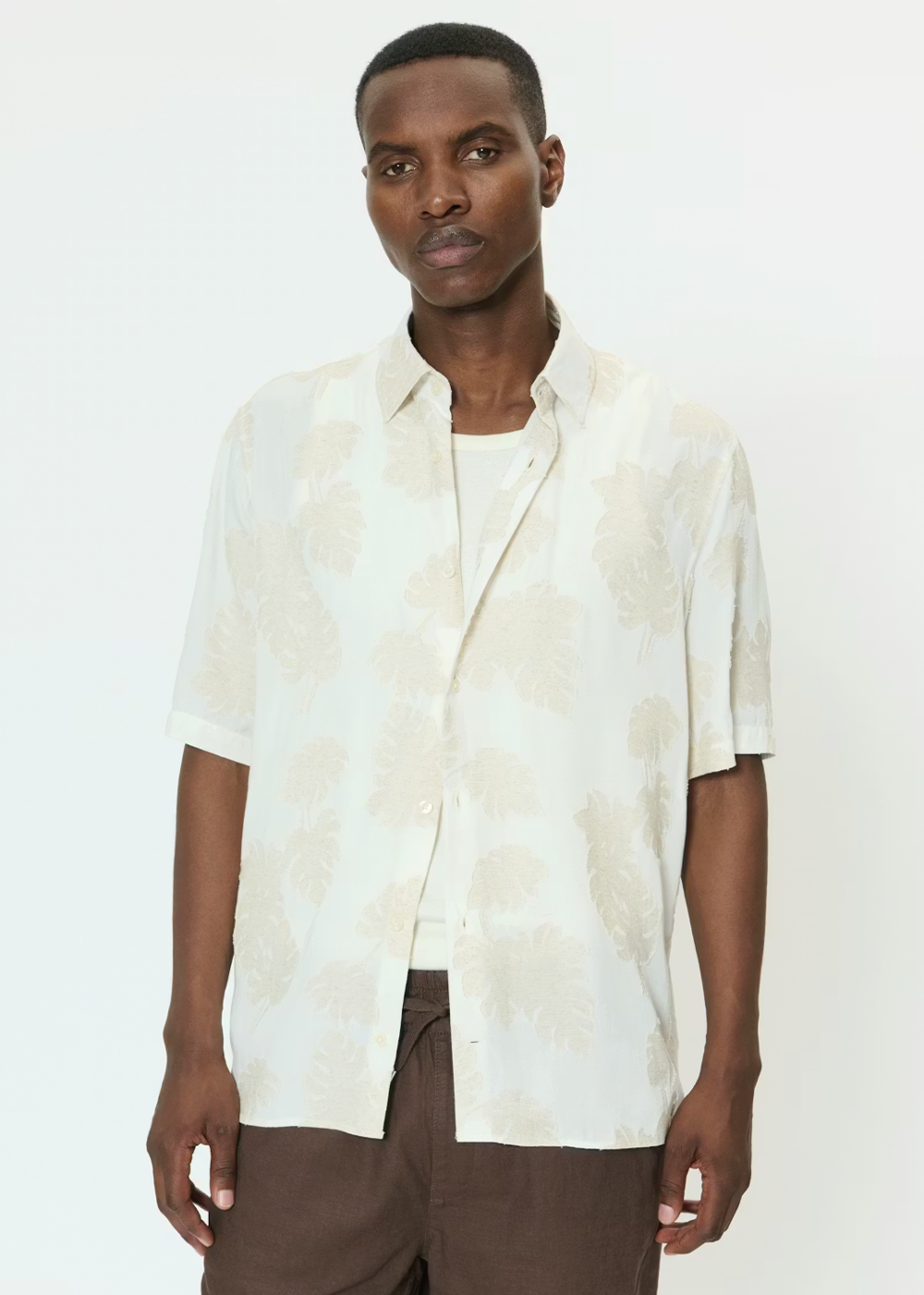 Klampo Short Sleeve Shirt - Fog - Matinique Canada - Danali - 30208876