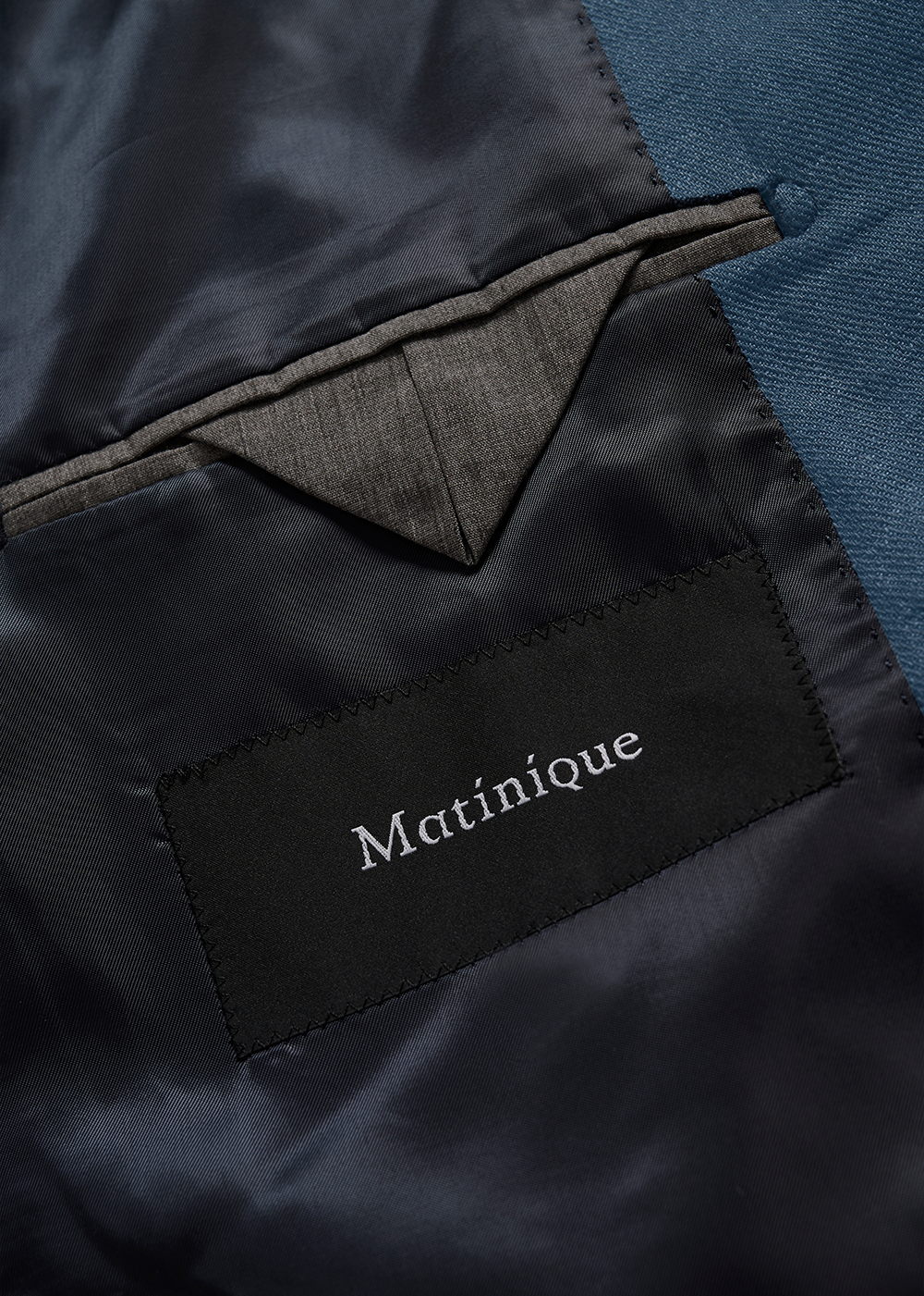 Garet Double Breasted Linen Blazer - Dark Navy - Matinique Canada - Danali - 30209015