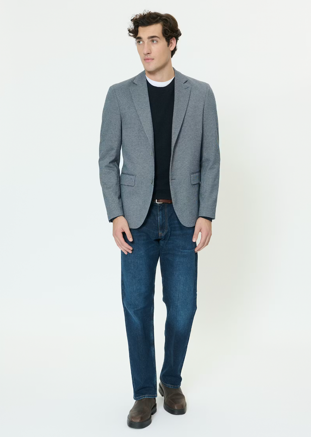 Charles Jersey Blazer - Dark Navy - Matinique Canada - Danali - 30209044