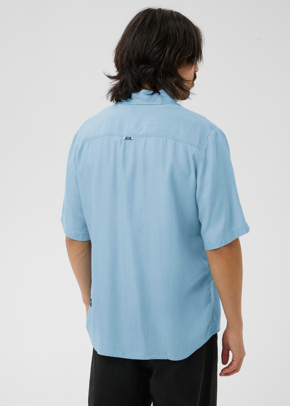 Pelton Short Sleeve Heritage Shirt - Light Washed Denim - Matinique Canada - Danali - 30209094