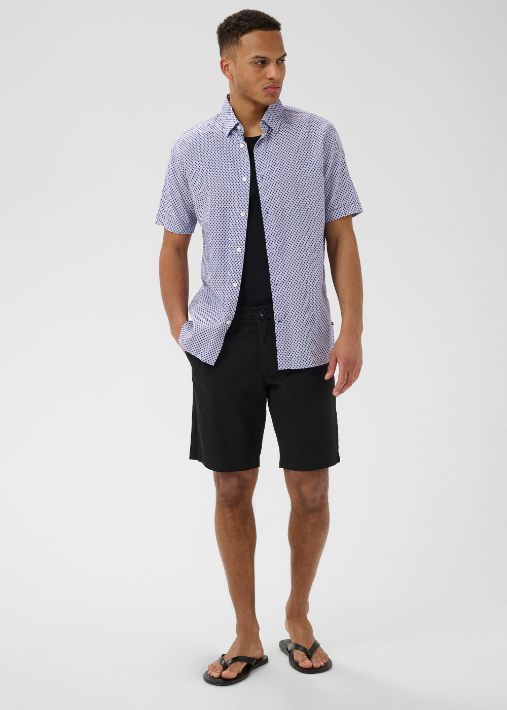 Trostol Short Sleeve Shirt - Dark Navy - Matinique Canada - Danali - 30209101