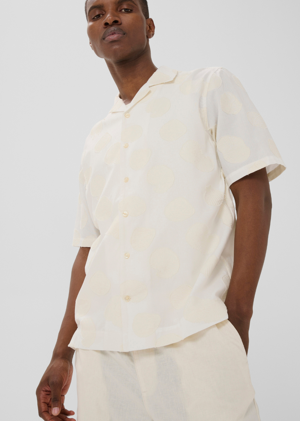 Klampo Short Sleeve Shirt - Vanilla Ice - Matinique Canada - Danali - 30209107