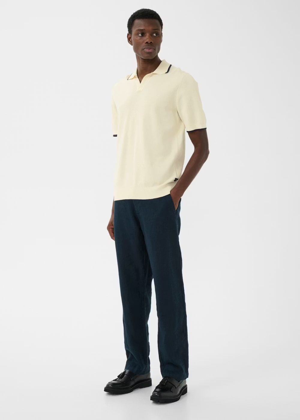 Polo V Heritage T-Shirt - Vanilla Ice - Matinique Canada - Danali - 30209126