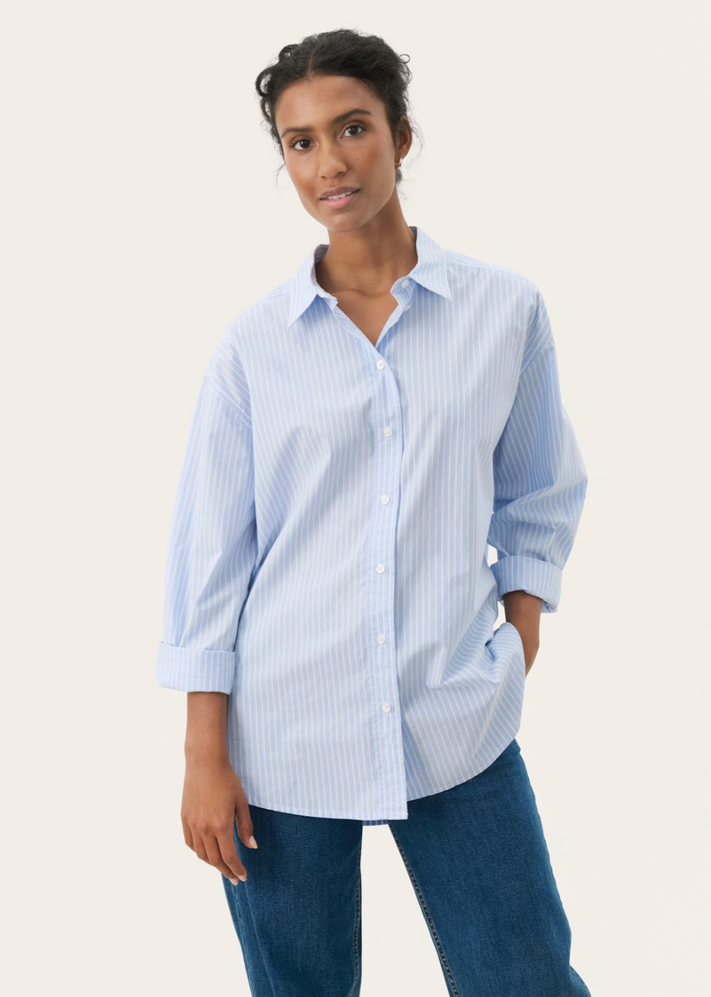 Savanna Shirt - Blue Stripe - Part Two Canada - Danali - 30308535