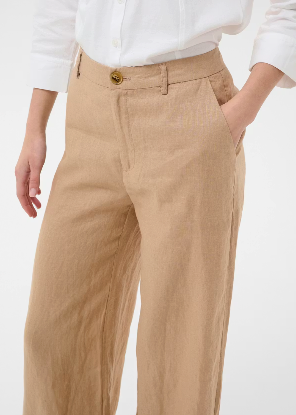 Ninnes Linen Pant - Silver Mink - Part Two Canada - Danali - 30309564