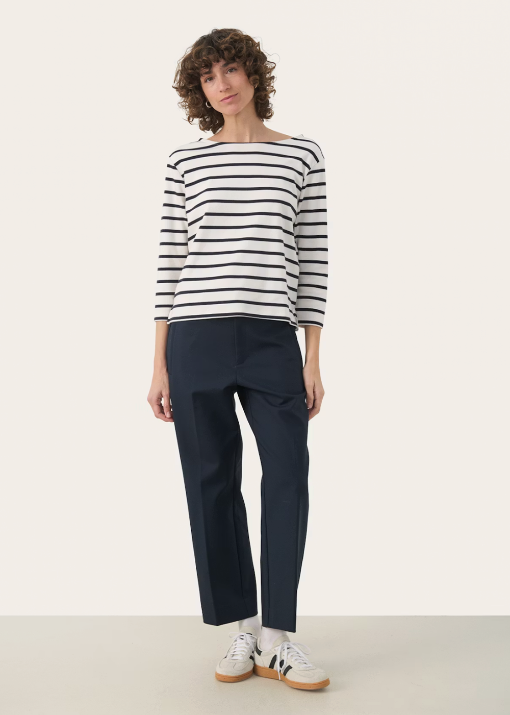 Nela T-Shirt - Dark Navy Stripe - Part Two Canada - Danali - 30309864